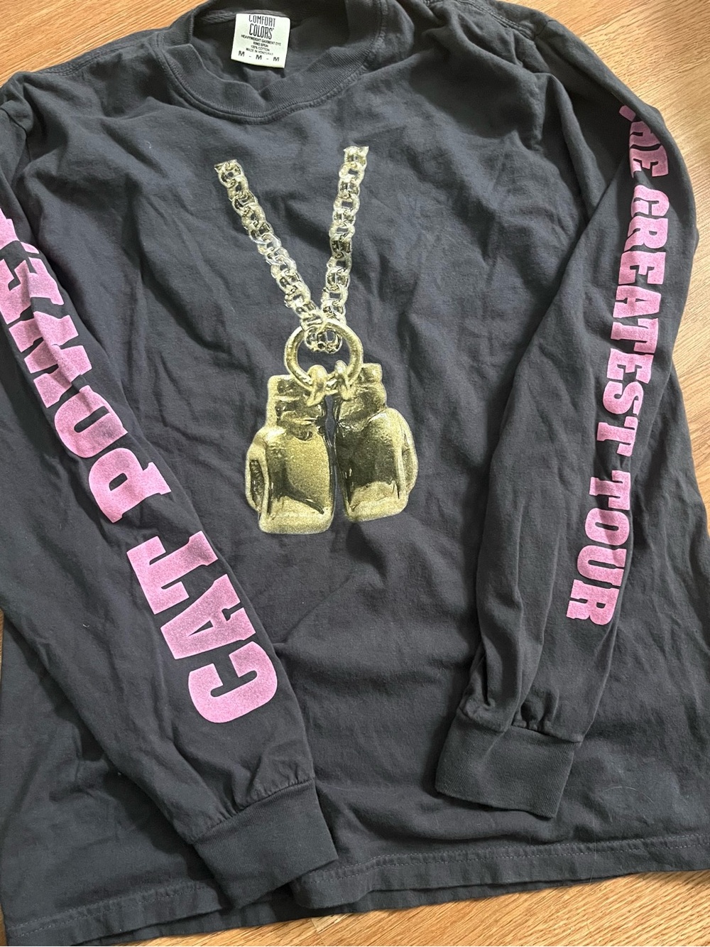 Grey Cat Power The Greatest Tour Long Sleeve Graphic Tee